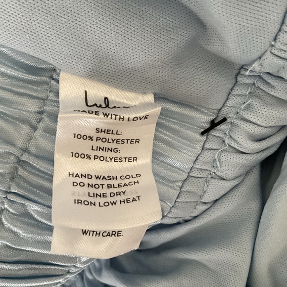 Lulus Melitta Light Blue Plisse Pleated Sash V-Neck Sleeveless Maxi Dress NWT M - Picture 11 of 13